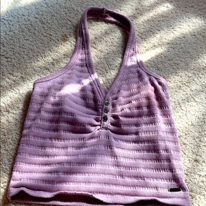 Hollister lavender halter neck top